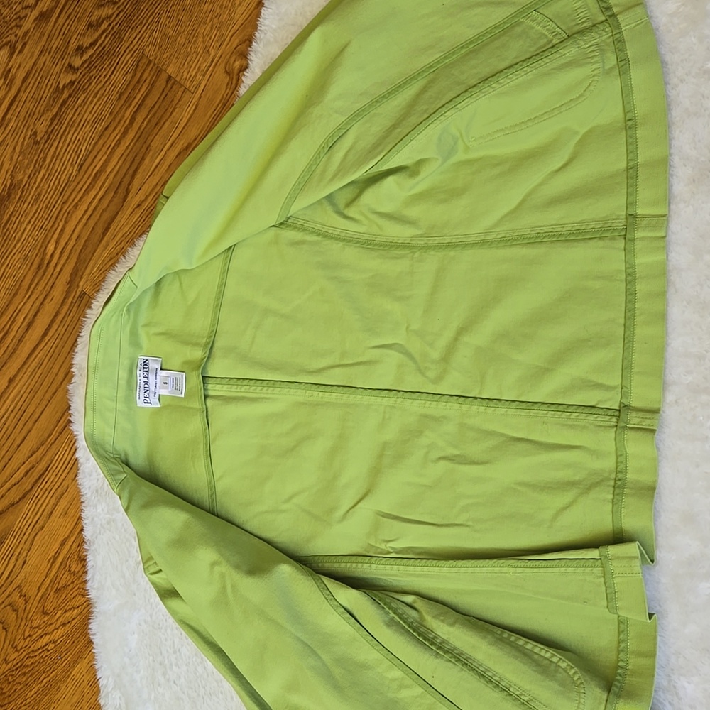 Pendleton Green Blazer, Womens Small - image 10
